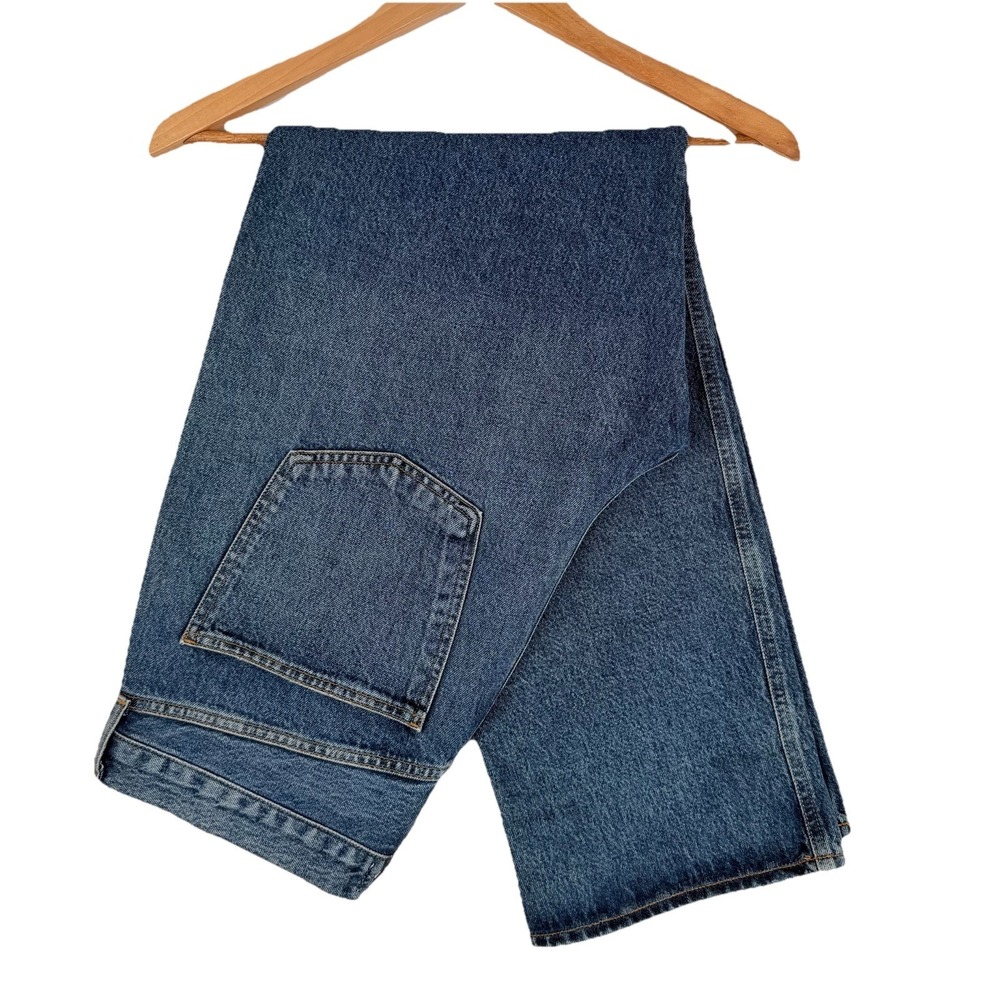 AGOLDE Men's 90's Jeans SZ-31 Fits (36x31) Medium Wash Button Fly Loose Straight